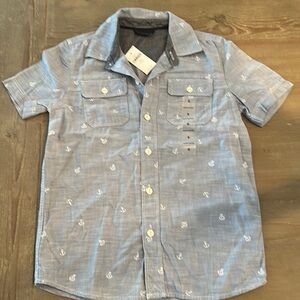 Gap Kids collared anchor shirt. New with tags. Size 6-7
